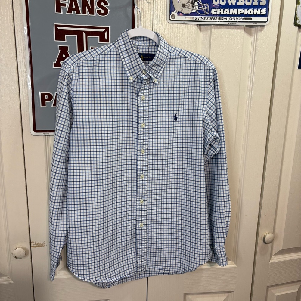 Ralph Lauren Men’s Blue Checkered Shirt